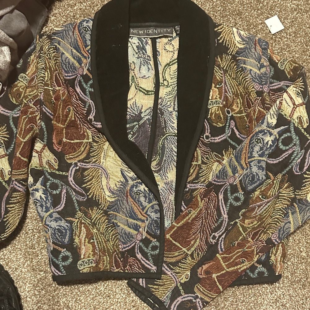 New Identity Multicolor Patterned Blazer